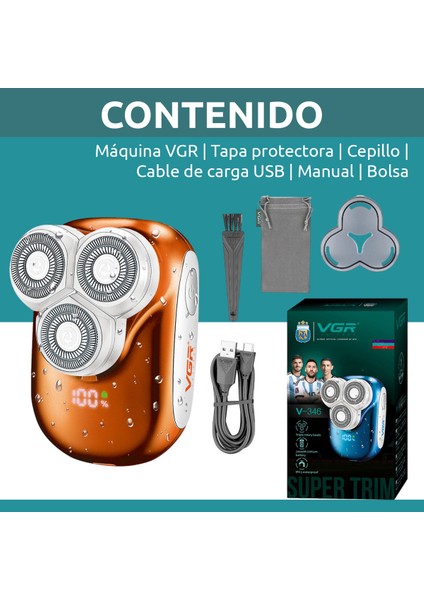V-346 Erkekler Için Seyahat Elektrikli Tıraş Makinesi