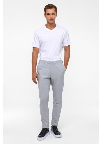 Gri Slim Düz Jogger Pantolon