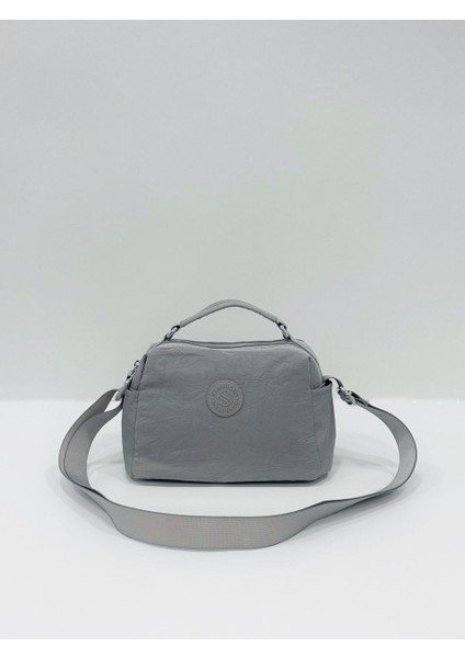 Kadın Suya Dayanıklı Paraşüt Kumaş Ayarlanabilir Çapraz Askılı Küçük Boy El ve Omuz Çantası