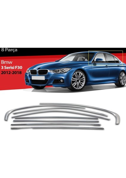 Cam Çerçevesi Krom 8 Parça 3 Series E30 Sd 2012-2018 Arası Modeller Için fiyatları