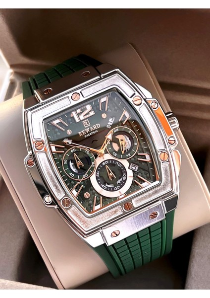 Silikon Kordon Kronometreli Özel Tasarım Kadran 2 Yıl Garantili 5 Atm Erkek Kol Saati Rwd.03 fırsatları