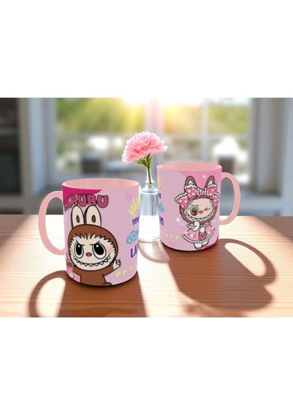 Labubu Kupa Bardak Labubu Renkli Hediye Kupa Bardak Labubu Mug