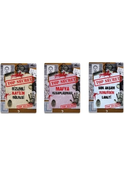 Dedektif Oyunu - Top Secret - 3 Adet Oyun Kitabı(Seri 2)