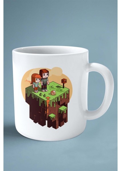 Minecraft Oyun Baskılı Kupa Bardak Çift Taraflı Kişiye Özel Model 17