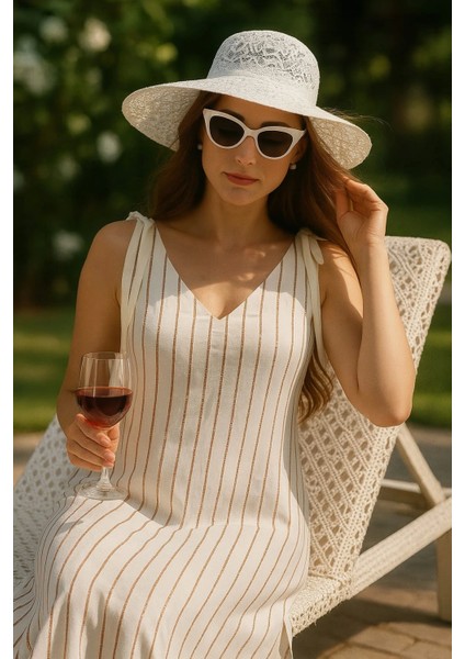 Jamila Vual Pul Peyet Detaylı Askı Fiyonk Bağlamalı Elbise Trend W modelleri