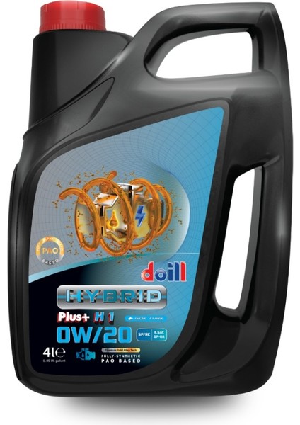 Hybrıd 0W-20 Apı Sp/rc 4 Litre Tam Sentetik Motor Yağı (Üretim Yılı: 2025)