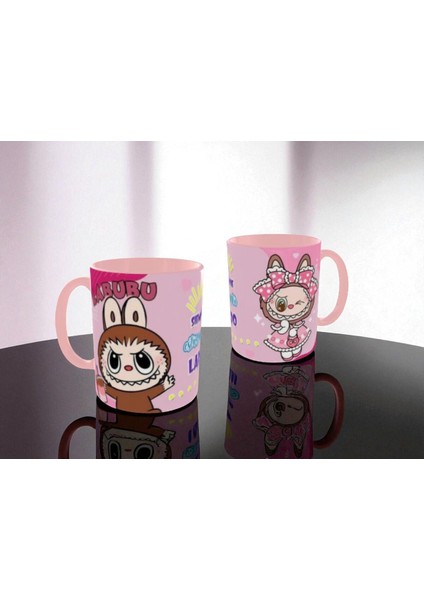 Labubu Kupa Bardak Labubu Renkli Hediye Kupa Bardak Labubu Mug