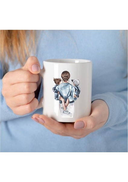 Anneler Günü Hediye Kupa Canım Annem Yazılı Kupa Bardak Anne Kız Beyaz Bardak fiyatları