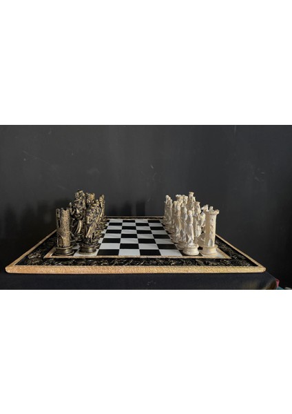 Siyah-Gold Muharebe Satranç Takımı