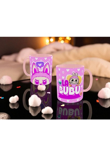 Labubu Kupa Bardak Labubu Renkli Hediye Kupa Bardak Labubu Mug