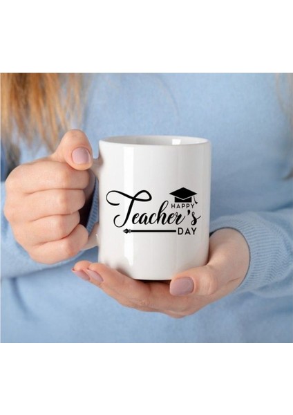Öğretmenler Günü Kupa Bardak Öğretmene Hediye Kupa Bardak