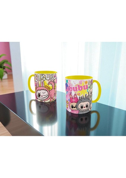 Labubu Kupa Bardak Labubu Renkli Hediye Kupa Bardak Labubu Mug