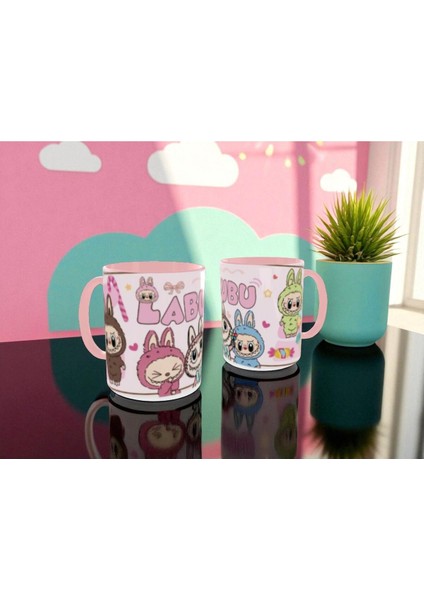 Labubu Kupa Bardak Labubu Renkli Hediye Kupa Bardak Labubu Mug