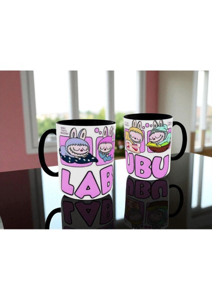 Labubu Kupa Bardak Labubu Renkli Hediye Kupa Bardak Labubu Mug