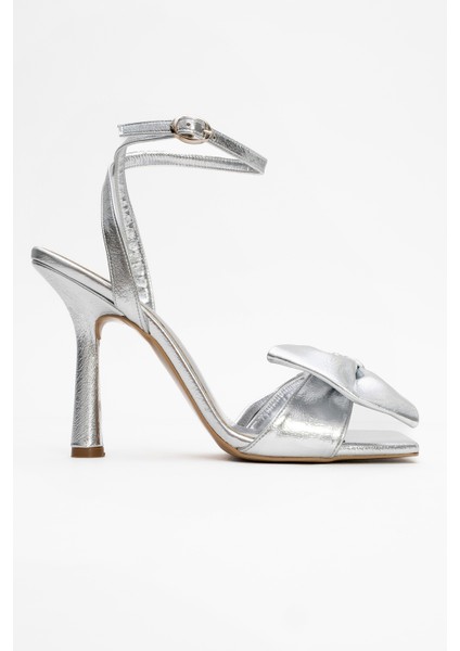 Pila Gümüş Kadın Topuklu Ayakkabı modelleri