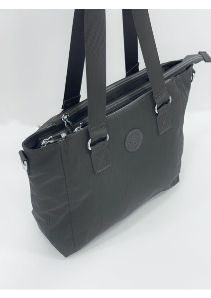 Kadın 4 Gözlü Suya Dayanıklı Paraşüt Kumaş Ayarlanabilir Çapraz Askılı El ve Omuz Çantası