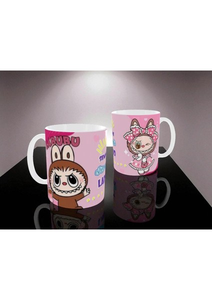 Labubu Kupa Bardak Labubu Renkli Hediye Kupa Bardak Labubu Mug