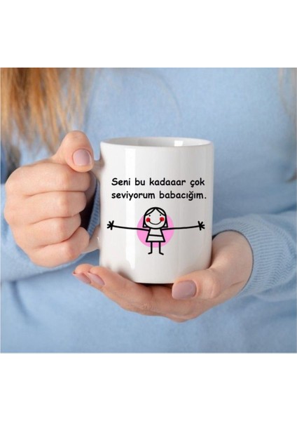 Babalar Günü Hediye Kupa Babaya Hediye Beyaz Bardak