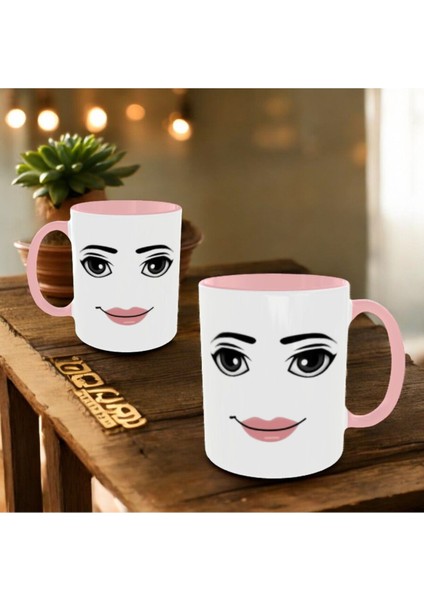 Roblox Woman Face Mug modelleri