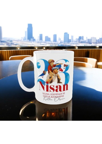 23 Nisan Kupa Bardak Atatürk Baskılı Kupa Bardak modelleri