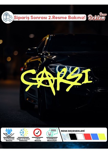 Çarşı Sticker – Anarşi Temalı Taraftar Stickerı | 20X10 cm