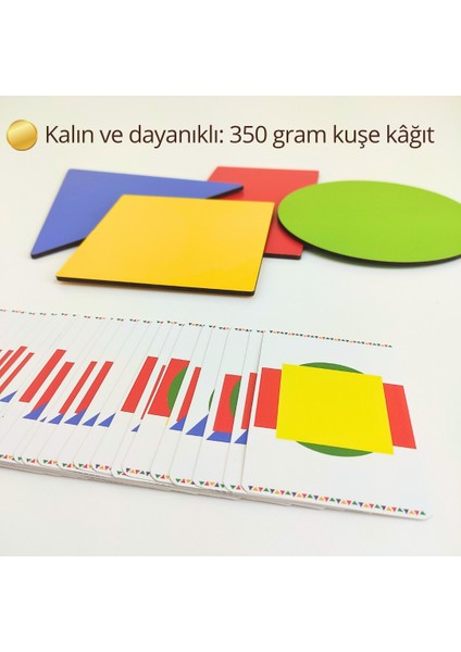 Eğitici Aktivite: Kat Kat Şekiller Eşleştirme ve Yapılandırma Oyunu | Okul Öncesi Ahşap Geometrik Parçalarla Montessori Aktivitesi | Görsel Algı – Problem Çözme – Motor Beceriler