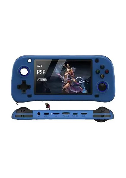 G28 Retro El Oyun Konsolu 4.3” LCD Ekran, Psp 2100MAH Batarya, HDMI Çıkışlı, Taşınabilir Gamepad