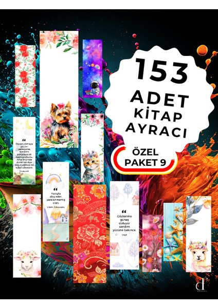 153'LÜ Kitap Ayracı Seti - Özel Paket9