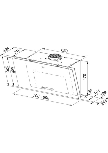 Davlumbaz Fma 907 Bk 330.0682.357 fırsatları