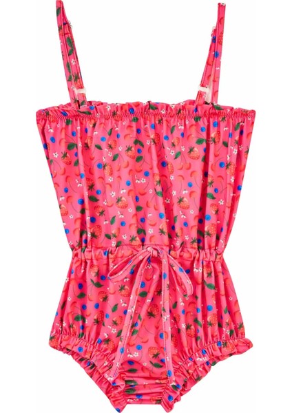 5507 Kız Çocuk Çilekli Mayo fiyatları