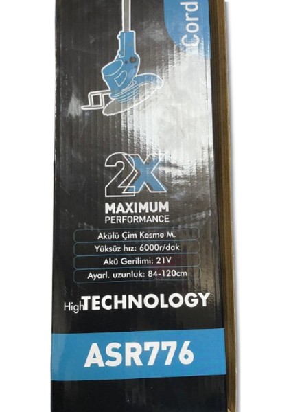 Alman ASR 776 Gerthzonn Seri Çift Akülü Ot Çim Çalı Diken Biçme Tırpanı 3800 Vf 20 Ah Teleskopik Uzatmalı fırsatları