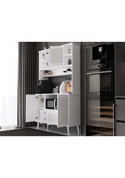 Melura Kahve Köşesi 120 cm %100 Mdf Çok Amaçlı Dolap modelleri