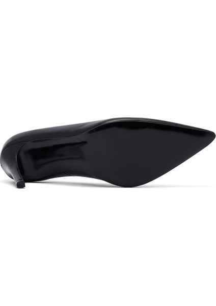 Kadın Siyah Ince Topuklu Deri Stiletto 25AFD162218 indirimleri