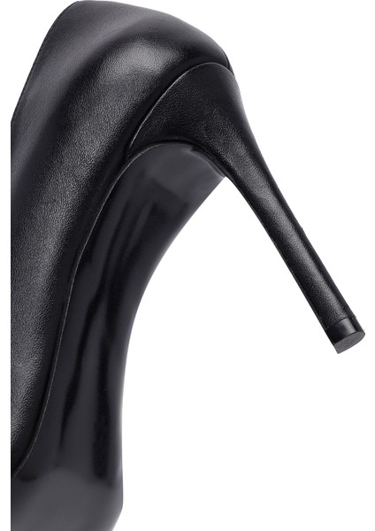 Kadın Siyah Ince Topuklu Deri Stiletto 25AFD162218
