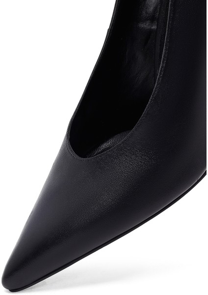 Kadın Siyah Ince Topuklu Deri Stiletto 25AFD162218