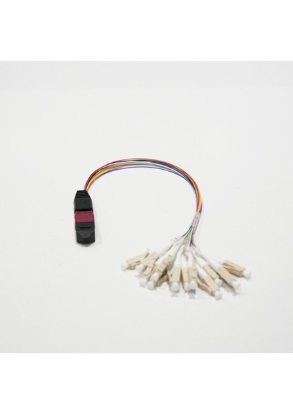 Mpo Male-Lc/upc Sx 12 Core Om4 Trunck Cable 0.6mm 0.25M Standart Loss Lszh