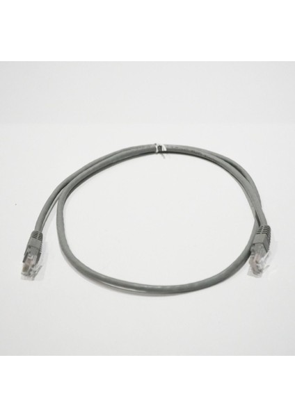 Bakır Patch Kablo Utp CAT5E 1 mt Pvc Dark Gray