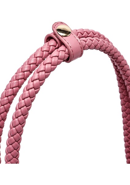 Kadın Pembe Örgü Omuz Çantası 25SBD263529
