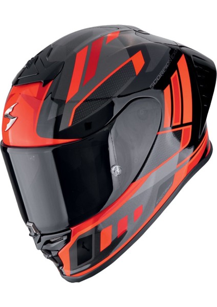 Exo R1 Evo Iı Air Vital Spor Motosiklet Kaskı Siyah Gümüş Kırmızı