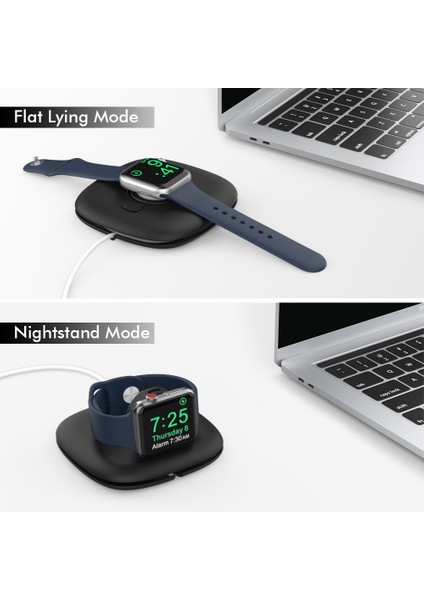 Ahastyle PT126 Apple Watch Şarj Standı Katlanabilir Akıllı Saat Şarj Tutucu Şarj Istasyonu-Siyah (Yurt Dışından) fiyatları