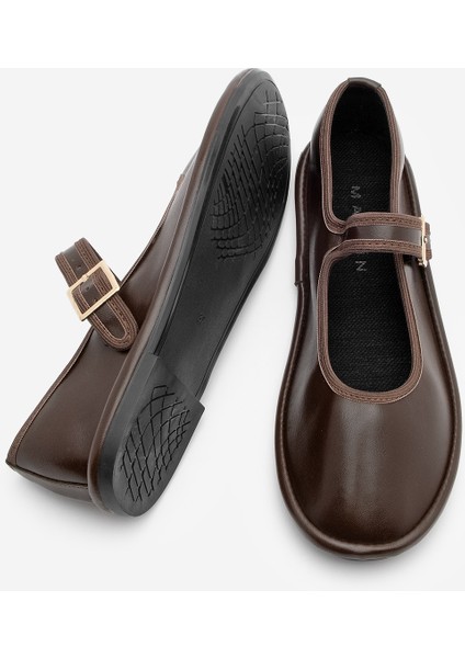 Kadın Bantlı Babet Lunari Kahve