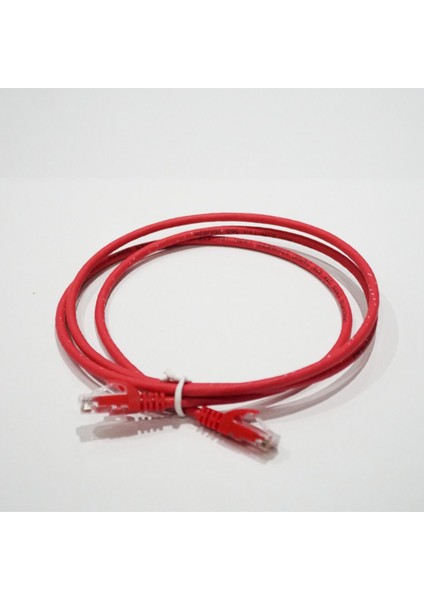 Bakır Patch Kablo Utp Cat6 1,5 mt Lszh Kırmızı