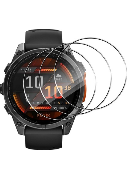 Garmin Fenix 8 47MM Ekran Koruyucu Hd Şeffaf Saat Ekran Filmi Için 3 Adet (Yurt Dışından)