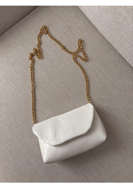 Kadın Zincir Askılı Mini Omuz Çantası – Kroko & Leopar Desenli Şık Tasarım modelleri