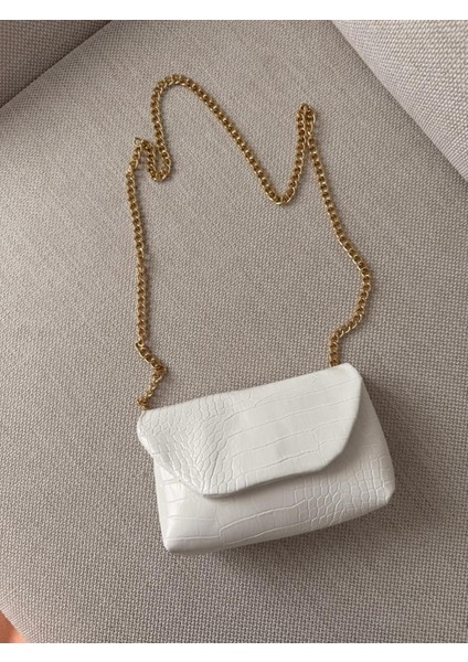 Kadın Zincir Askılı Mini Omuz Çantası – Kroko & Leopar Desenli Şık Tasarım fırsatları