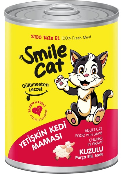Cat Konserve Yetişkin Kedi 400 gr Kuzulu Mama