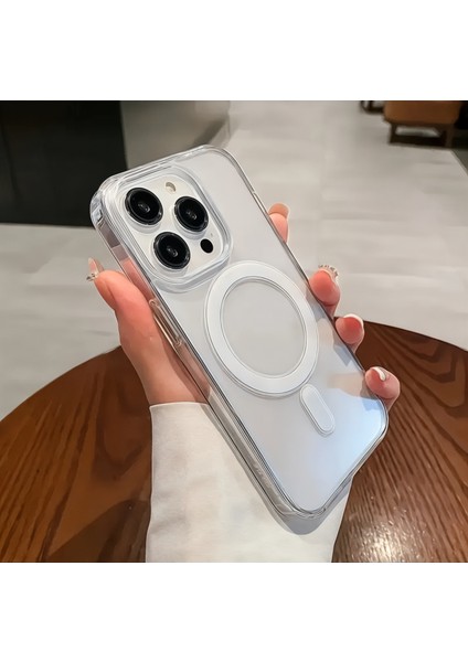 IPhone 14 Pro Uyumlu Kılıf Magsafe Köşe Korumalı Vakumlu Sert Silikon Kapak fiyatları