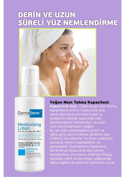 24 Saat Etkili Günlük Yoğun Nemlendirici Cilt Bakım Kremi 100 ml