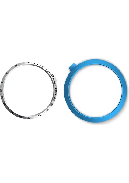 Garmin Fenix 6s/6s Pro/6s Safir Gümüş/siyah Için Sayı Desenli Paslanmaz Çelik Saat Çerçevesi (Tip A) (Yurt Dışından)