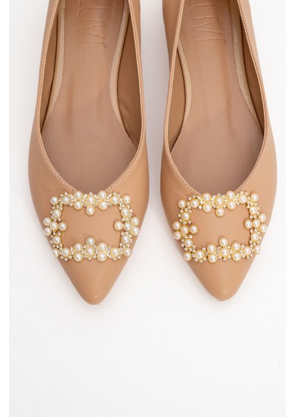 Ghent Bej Cilt Inci Taşlı Kadın Babet fiyatları